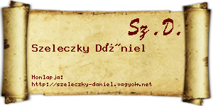 Szeleczky Dániel névjegykártya