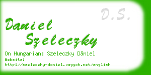 daniel szeleczky business card
